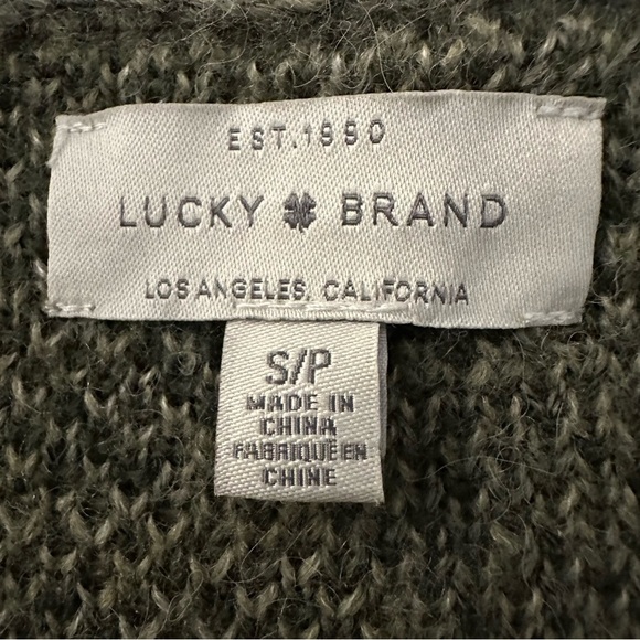 Lucky Brand wool blend camo cardigan sweater Small - Picture 9 of 12
